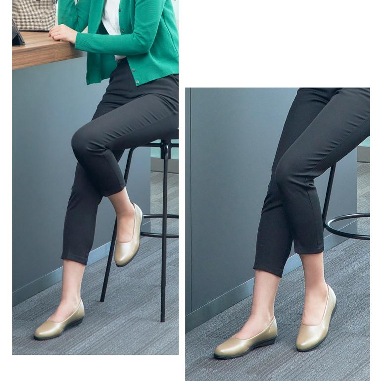 パンプス オフィス レディース 疲れにくい 軽い フラット ローヒール 新生活 通勤 日本製 靴 3E パンジー pansy 4060 | PANSY | 09