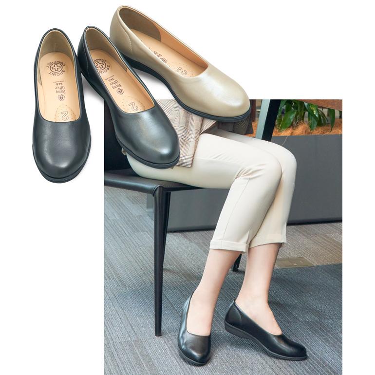 PANSY パンプス オフィス レディース 疲れにくい 軽い フラット