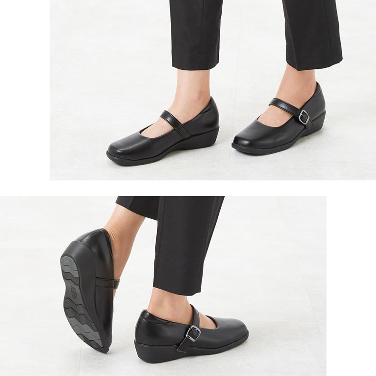 パンプス ストラップ シューズ 靴 レディース オフィス ストレッチ 抗菌加工 通勤 仕事 3E パンジー pansy 4073 | PANSY | 08