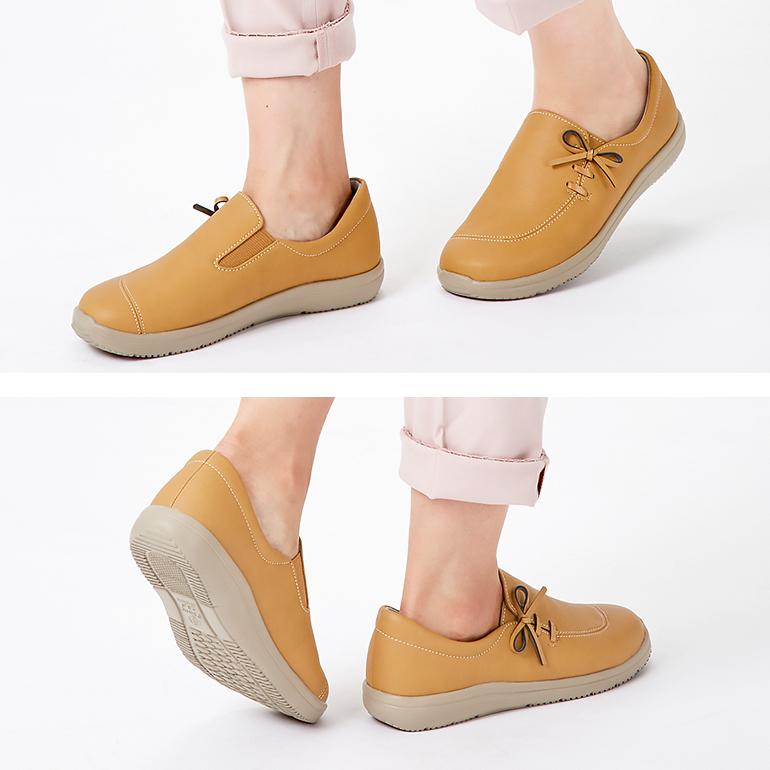 シューズ レディース 靴 スリッポン ゆったり 幅広 4e リボン シンプル ソフト クッション 屈曲 フレキシブル 抗菌 清潔 パンジー Pansy Ps1366 P901 パンジーyahoo 店 通販 Yahoo ショッピング