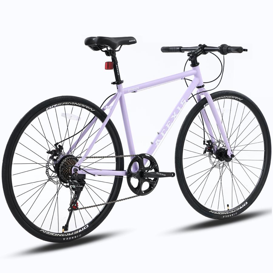 自転車、クロスバイク ACEXIS クロスバイク 自転車 シマノ7段変速 適応身長160cm以上 厚手