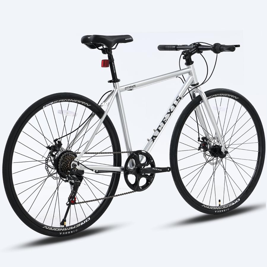 ACEXIS クロスバイク 自転車 シマノ7段変速 適応身長160cm以上 厚手