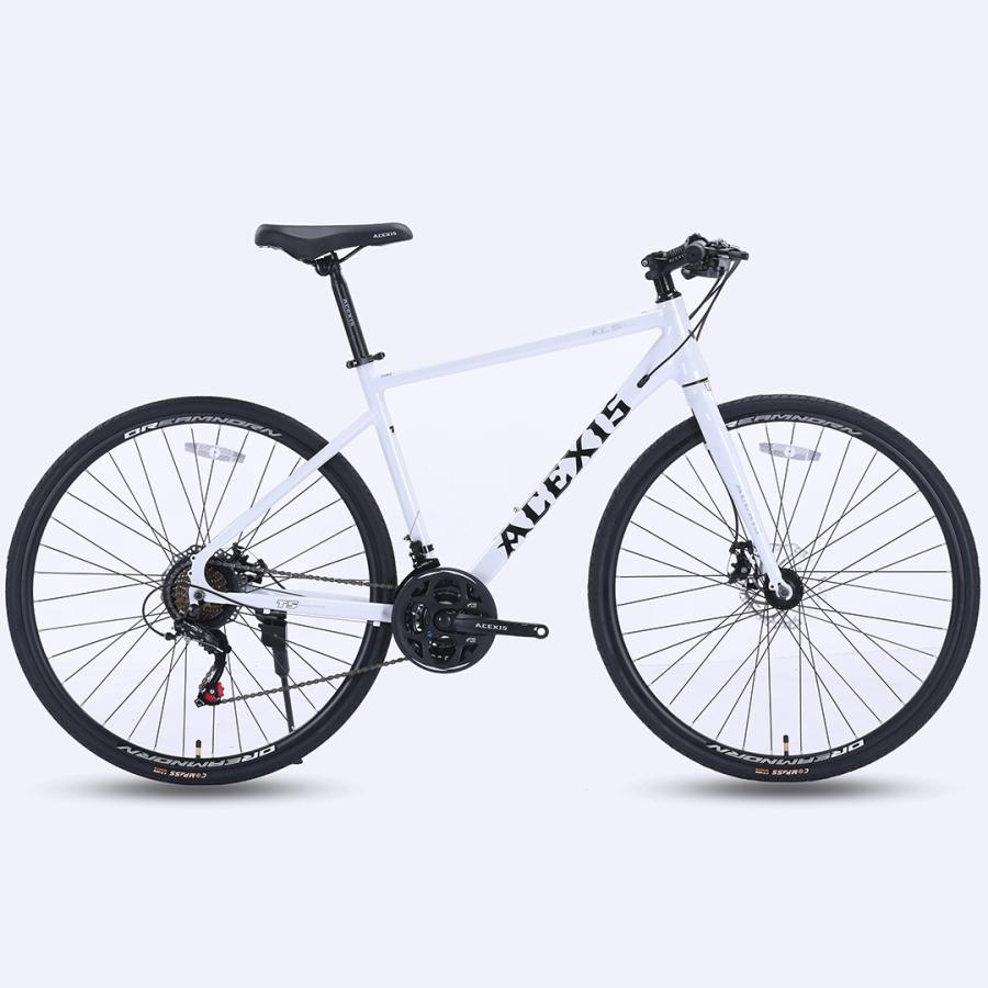 チャリ男 クロスバイク 自転車 ACEXIS シマノ21段変速 適応身長160cm以上 厚手