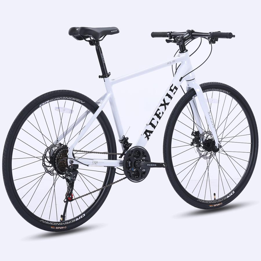 クロスバイク 自転車 ACEXIS シマノ21段変速 適応身長160cm以上 厚手