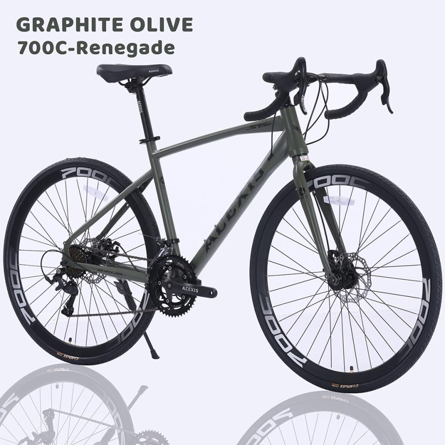 ロードバイク 自転車 ACEXIS L-TWOO 16段変速 適応身長160cm以上 前輪 