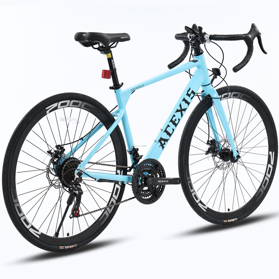 ACEXIS ロードバイク 自転車 シマノ21段変速 アルミフレーム 適応身長