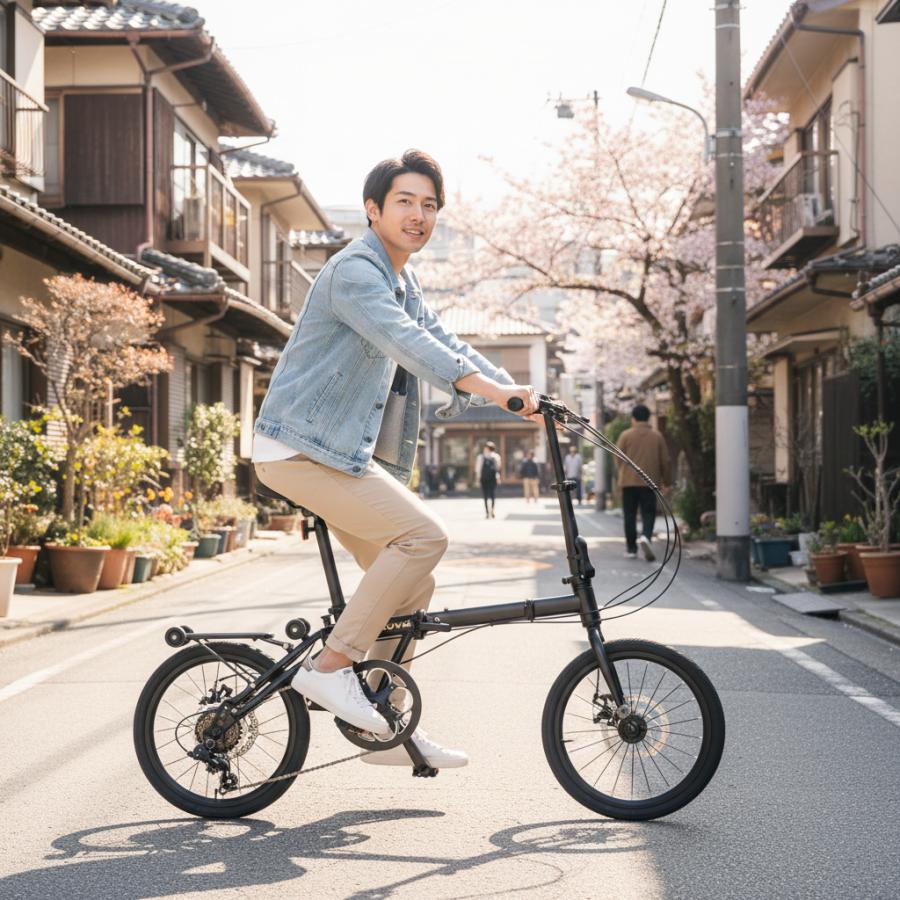 ACEXIS 折りたたみ自転車 小径車 ミニベロ 三つ折り仕様 16インチ 20