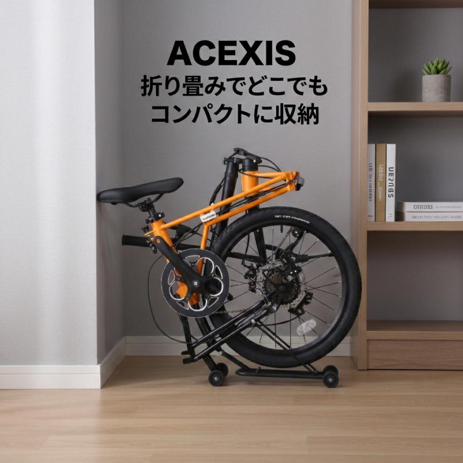 ACEXIS 折りたたみ自転車 小径車 ミニベロ 三つ折り仕様 16インチ 20