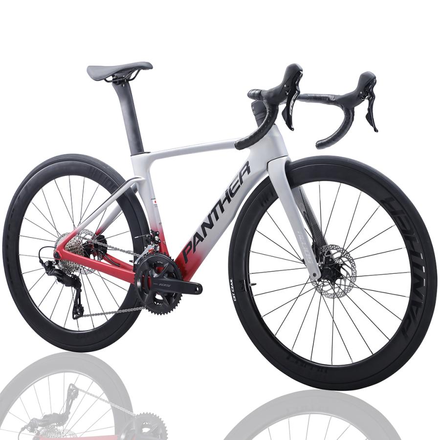 10月14日まで出品【特別仕様】PANTHER HELIOSロードバイクフレーム PANTHER (パンサー) Heliosシリーズ STIデュアルコントロールレバー