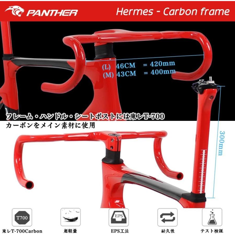 PANTHER (パンサー) ロードバイク フルカーボン フレームセット