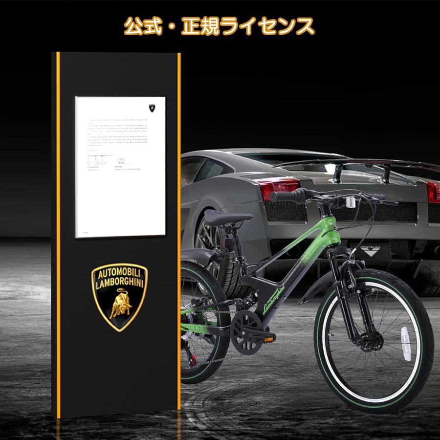 Lamborghini (ランボルギーニ) ジュニア・子供自転車20インチ マウンテンバイク 超軽量マグネシウム素材 変速7段 前後サスペンション｜panther-bicycle｜06