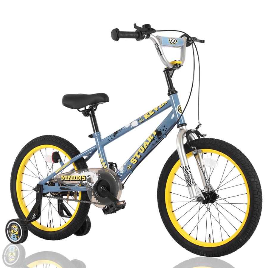 Minions (ミニオンズ) 子供・幼児自転車14インチ 補助輪 クッション保護カバー標準装備 カラー2色 オシャレでカッコいいデザイン 正規品｜panther-bicycle｜15