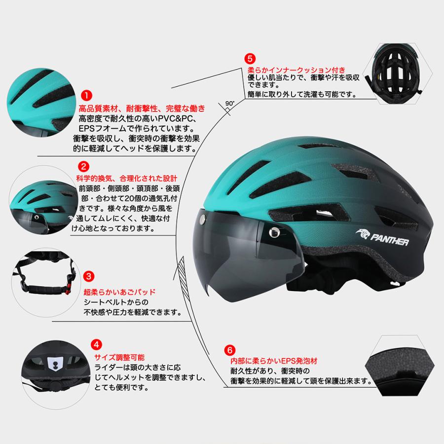 PANTHER(パンサー) 自転車 ヘルメット 大人 ジュニア用 サイクル