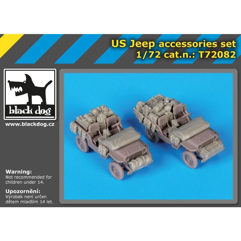 ご予約品 ブラックドッグ T72082 1/72 アメリカ軍 ジープ アクセサリーセット