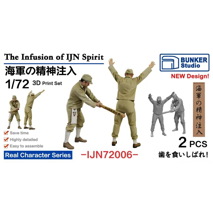 バンカースタジオ IJN72006 1/72 WWII日本海軍 フィギュアセット 精神