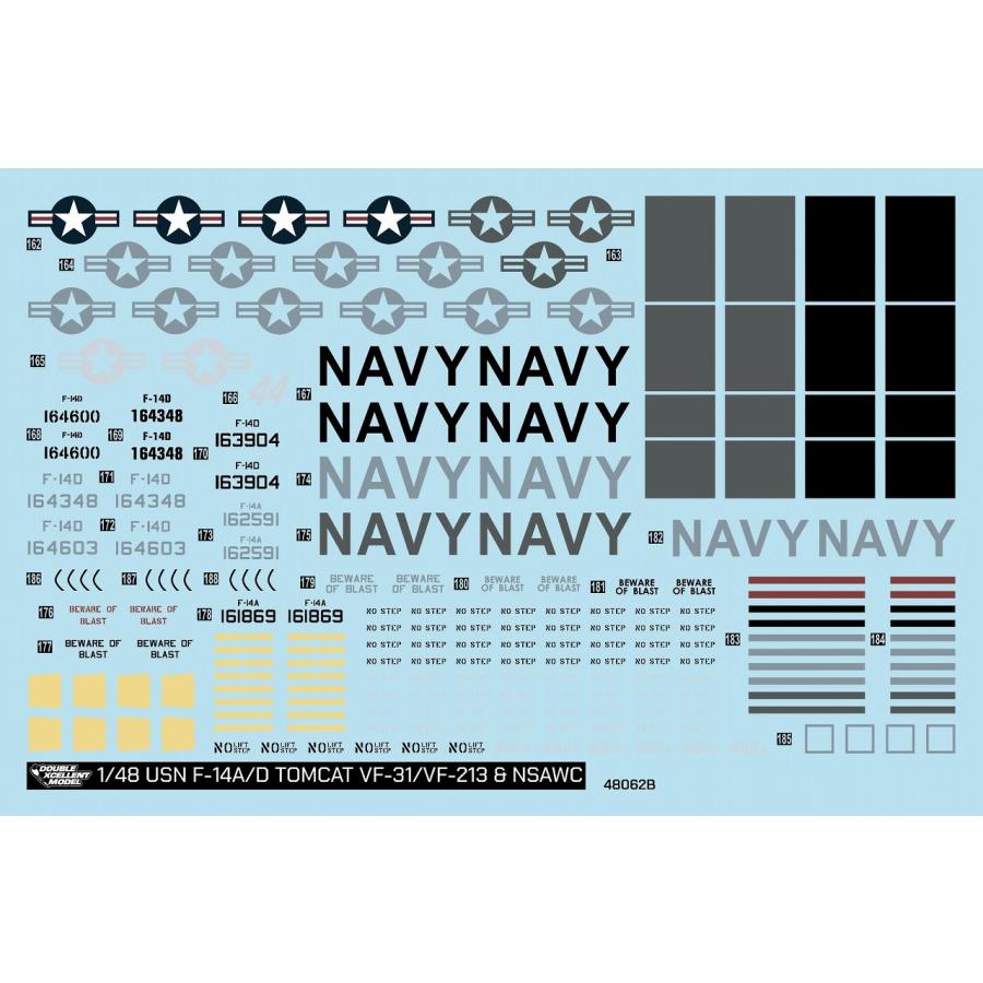 DXM 31-4267 1/48 アメリカ海軍 F-14A/D VF-31/VF-213/NSAWC トム