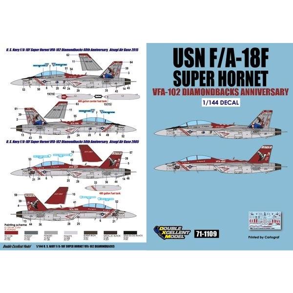 DXM 71-1109 1/144 アメリカ海軍 F/A-18F スーパーホーネット VFA-102