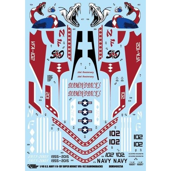 DXM 71-4228 1/48 アメリカ海軍 F-18F VFA-102 ダイアモンド