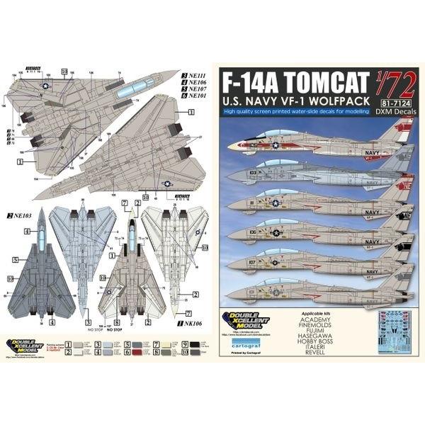 DXM 81-7124 1/72 アメリカ海軍 F-14A トムキャット VF-1 ウルフパック