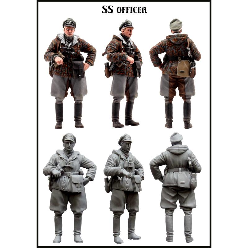 エボリューション EM-35074 1/35 WWII ドイツ武装SS将校(1体) : ホビー