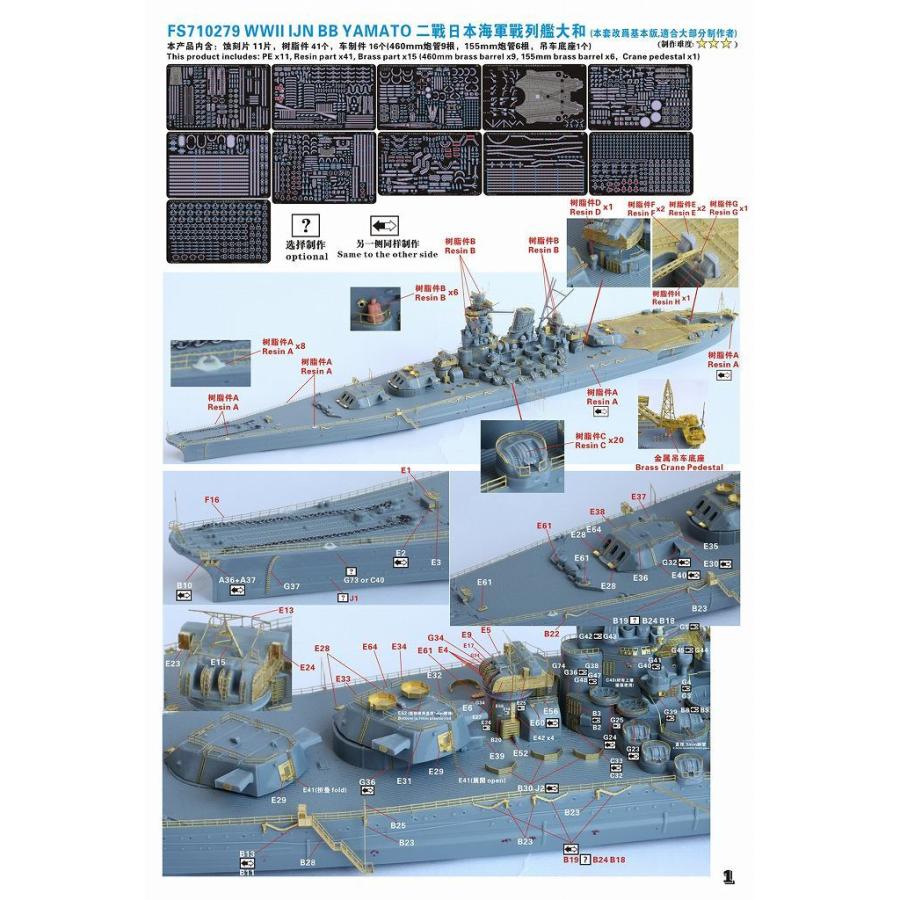 ファイブスターモデル FS710279SP 1/700 WWII 日本海軍 戦艦 大和 最終