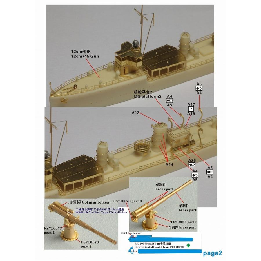 ファイブスターモデル FS720039 1/700 WWII 日本海軍 (満州国軍) 桃型