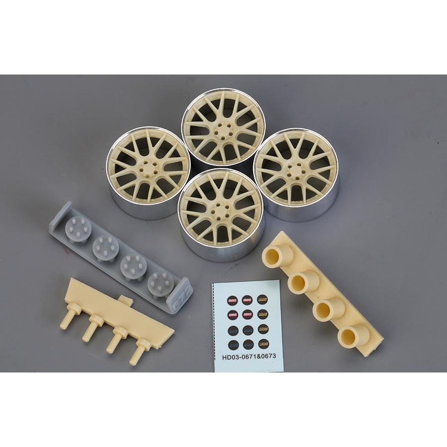 ホビーデザイン HD03-0673 1/24 18インチ BBS CH-R2 ホイールセット