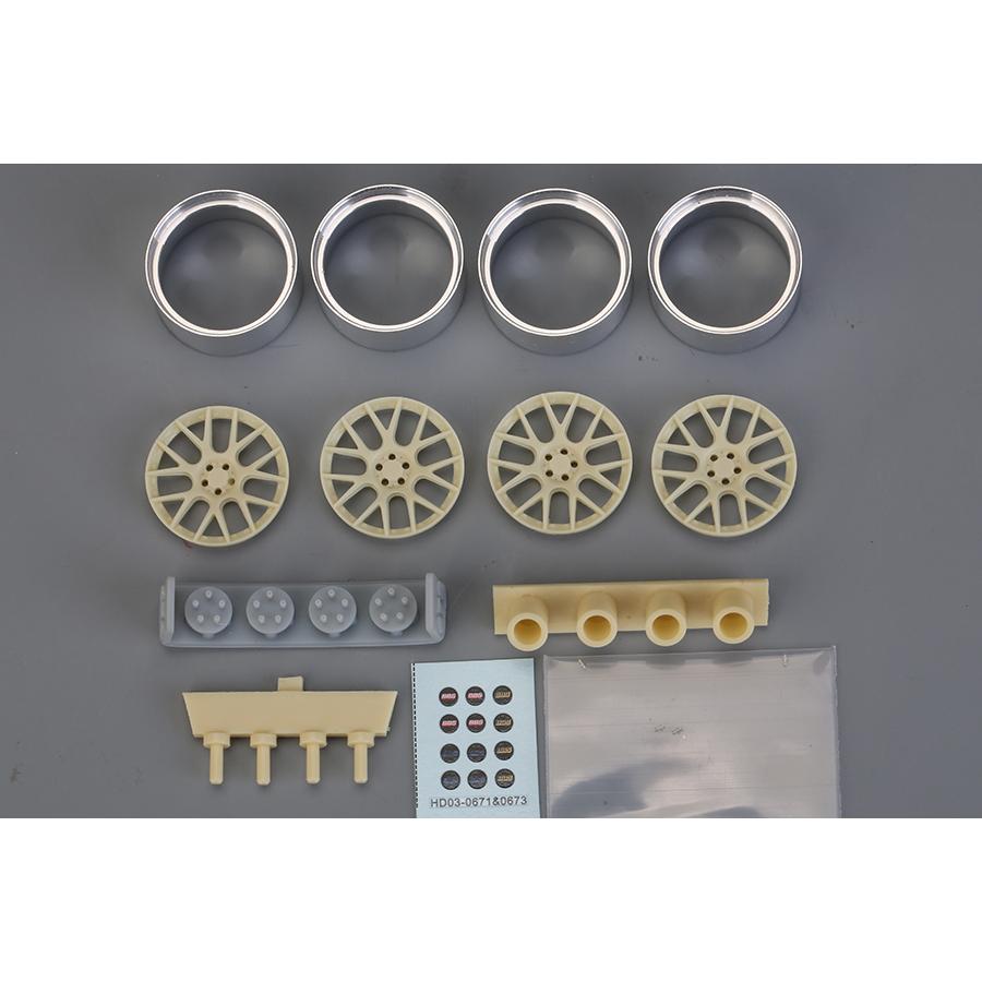 ホビーデザイン HD03-0673 1/24 18インチ BBS CH-R2 ホイールセット