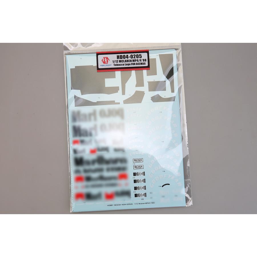 ホビーデザイン HD04-0205 1/12 マクラーレン MP4/4 '88 タバコロゴ