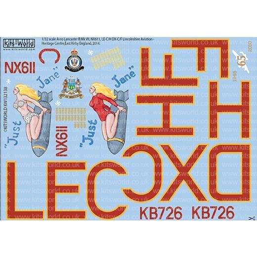 キッツワールド KW132138 1/32 WWII イギリス空軍 アブロ ランカスター