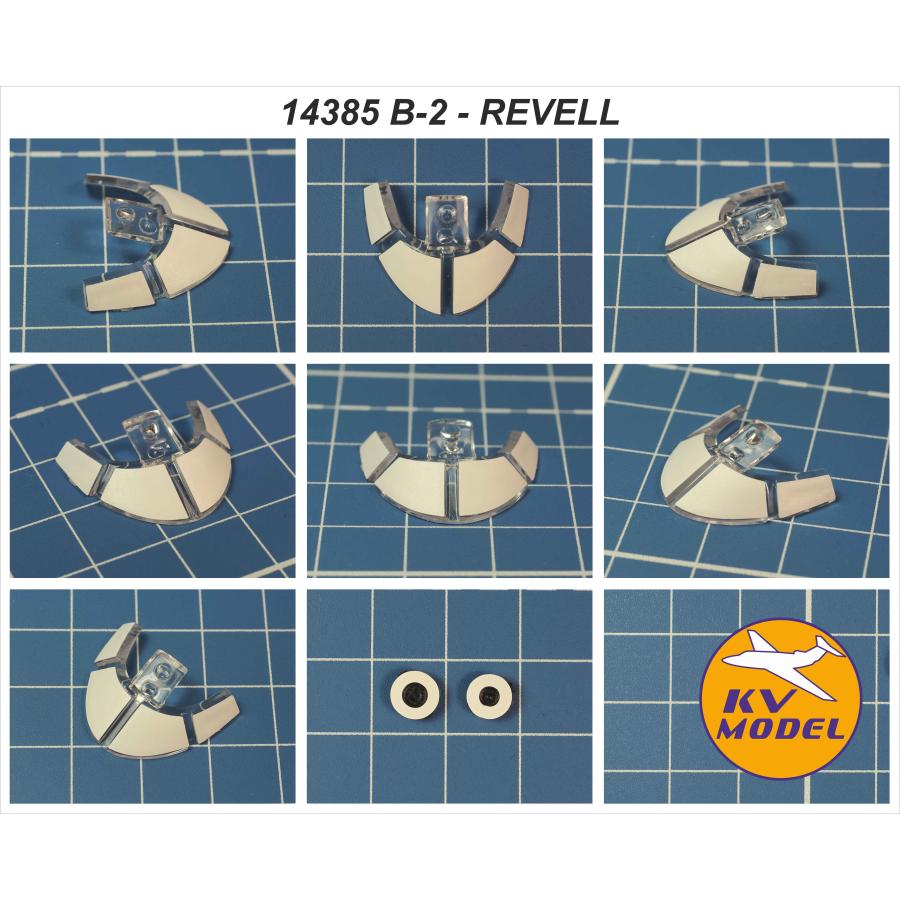 KVモデル 14385 1/144 B-2 ステルス爆撃機 (レベル #6343, #04070) + ホイール キャノピーマスキングシート ...
