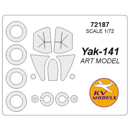 KVモデル 72187 1/72 Yak-141 (Art Model #7205) + ホイール キャノピーマスキングシート : ホビー ...