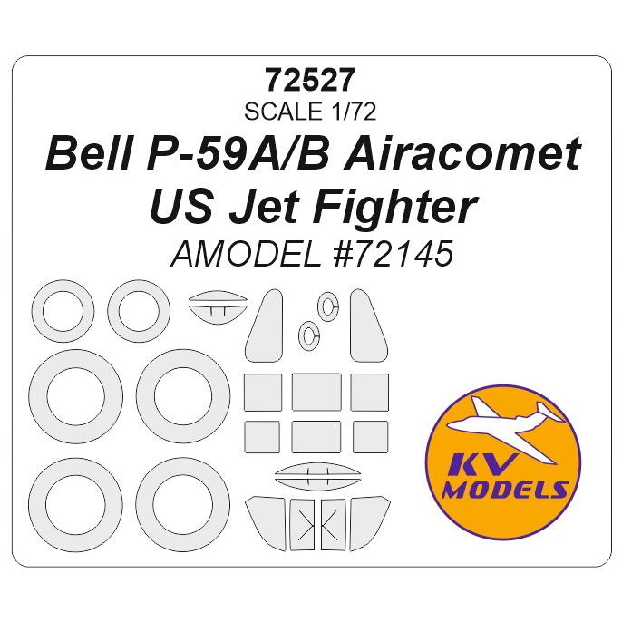 KVモデル 72527 1/72 ベル P-59A/B エアラコメット US Jet 戦闘機 (Aモデル #72145) + ホイール ...