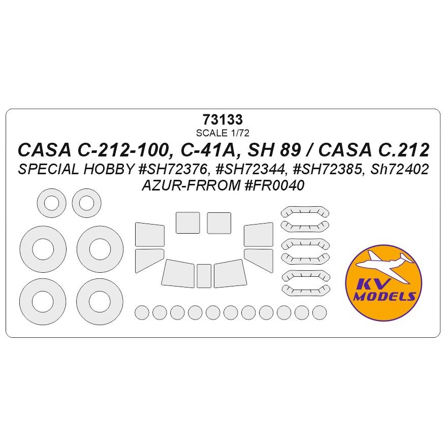KVモデル 73133 1/72 CASA C-212-100, C-41A, SH 89 / C.212 (スペシャルホビー/Azur ...