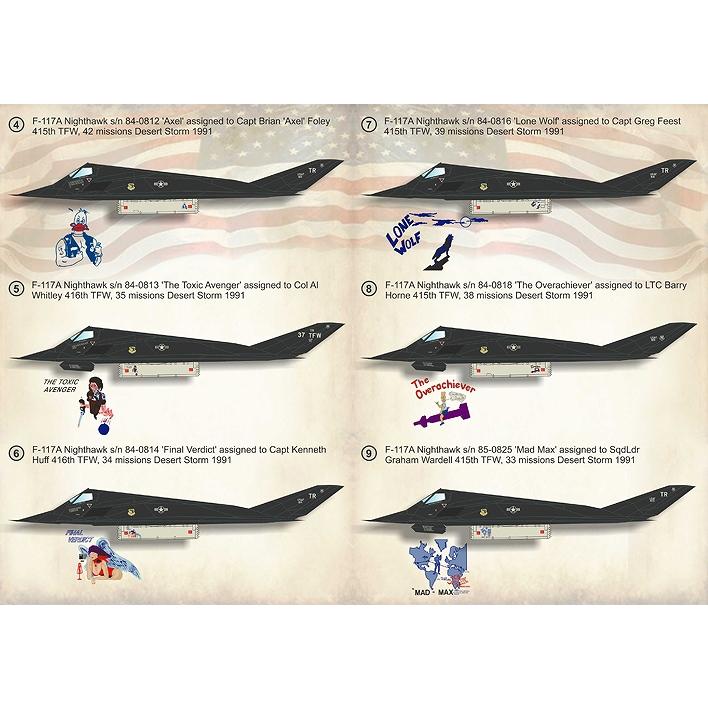 プリントスケール 72-223 1/72 ロッキード F-117 ナイトホーク｜panzerlehr｜02
