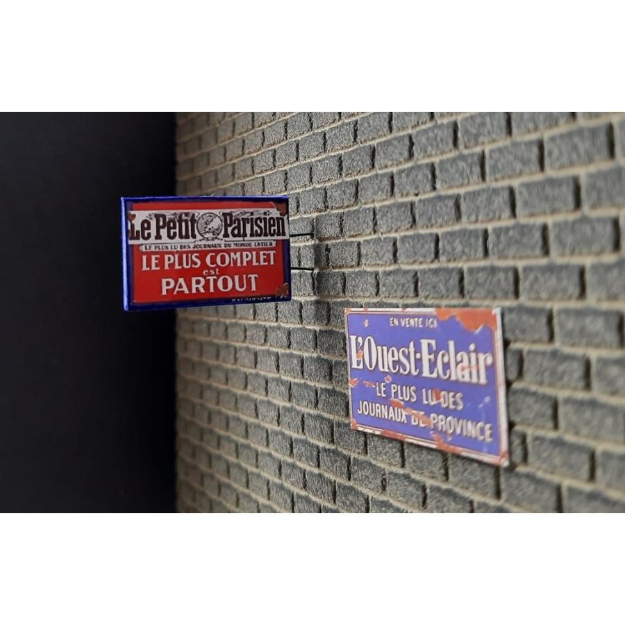 リアリティインスケール 35286 1/35 錆びた商業用サイン - フランス セット 2 - シート 10x14cm |  | 01