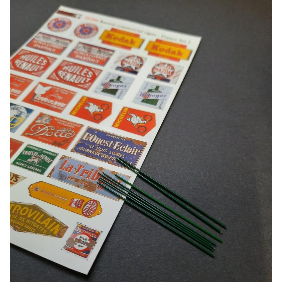 リアリティインスケール 35286 1/35 錆びた商業用サイン - フランス セット 2 - シート 10x14cm |  | 05