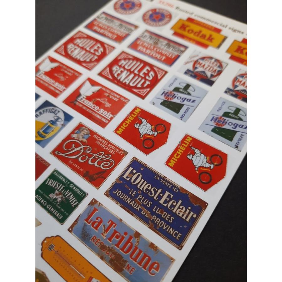 リアリティインスケール 35286 1/35 錆びた商業用サイン - フランス セット 2 - シート 10x14cm |  | 06