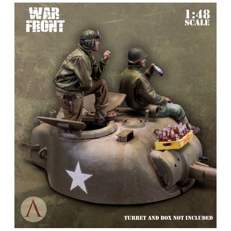 スケール75 SW48-005 1/ 48 アメリカ 戦車兵セット (2体) : ホビー