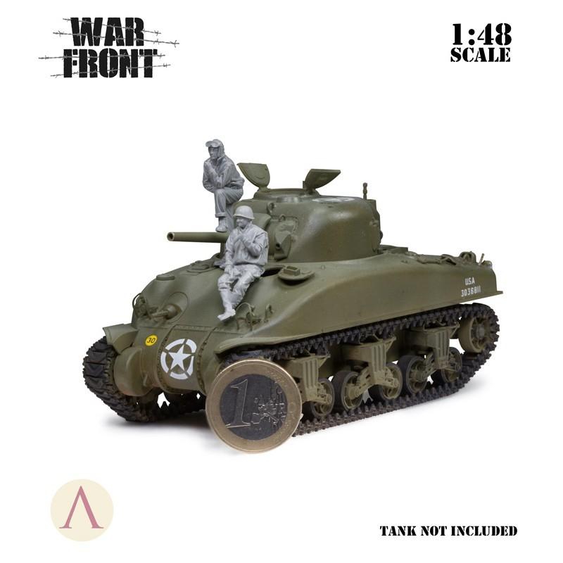 スケール75 SW48-005 1/ 48 アメリカ 戦車兵セット (2体) : ホビー
