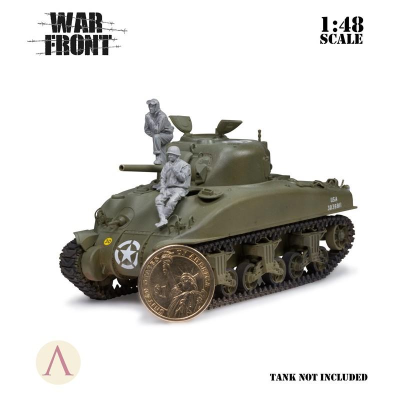 スケール75 SW48-005 1/ 48 アメリカ 戦車兵セット (2体) : ホビー