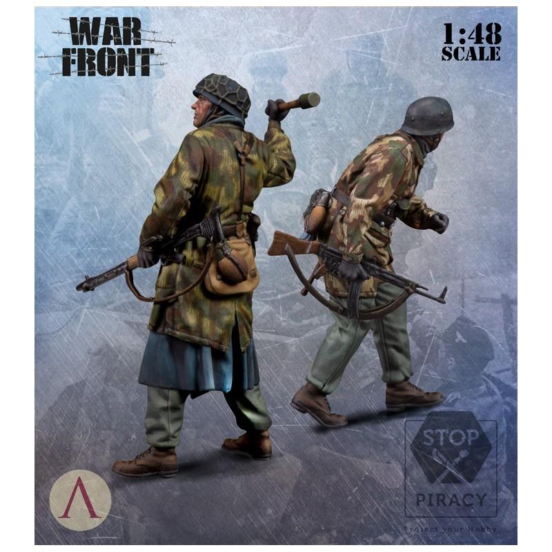 スケール75 SW48-012 1/ 48 ドイツ 降下猟兵セット(2体) : ホビー
