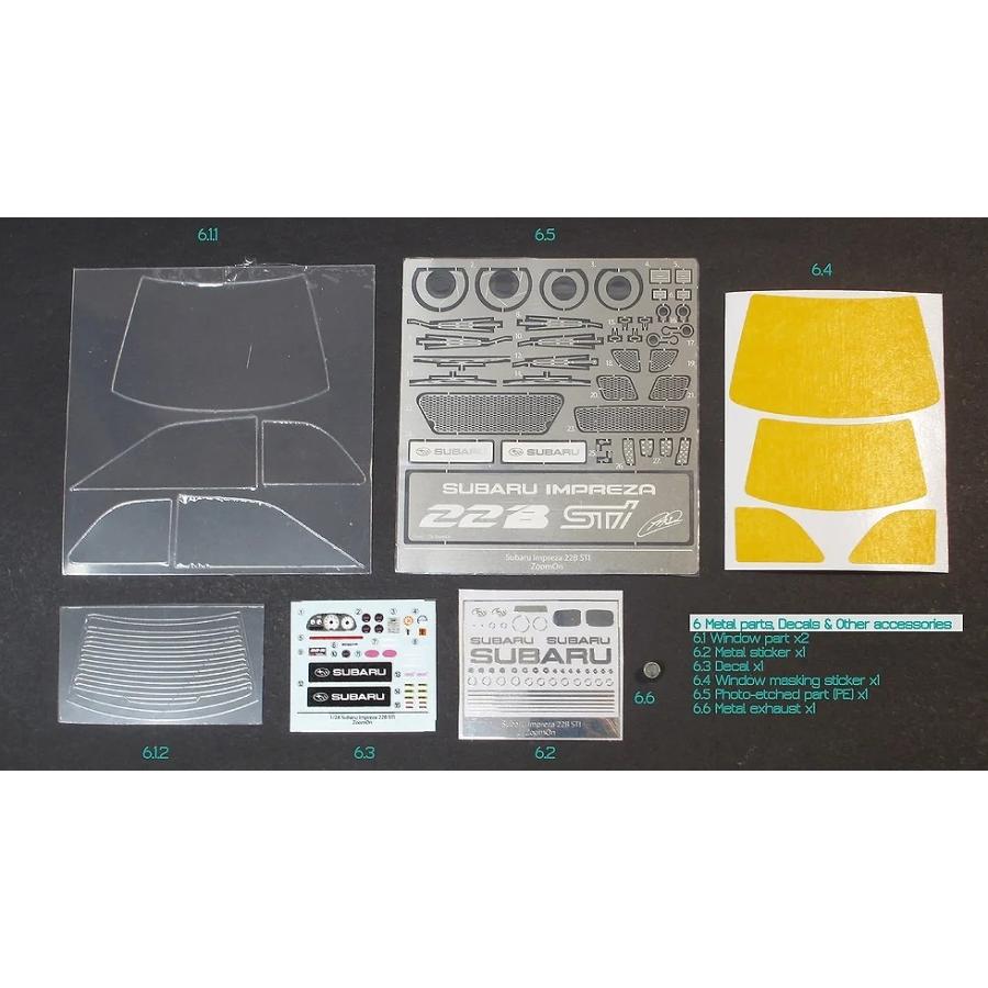 ZoomOn Z097 1/24 スバル インプレッサ 22B STI : ホビーショップ