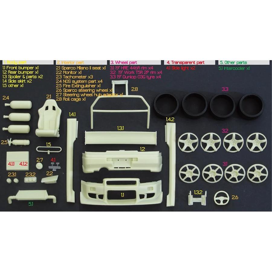 ZoomOn Z140 1/24 ニッサン スカイライン GT-R R34 F・F 2