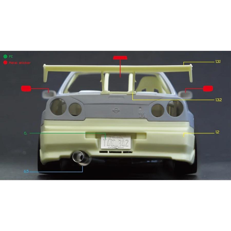 ZoomOn Z140 1/24 ニッサン スカイライン GT-R R34 F・F 2(タミヤ用