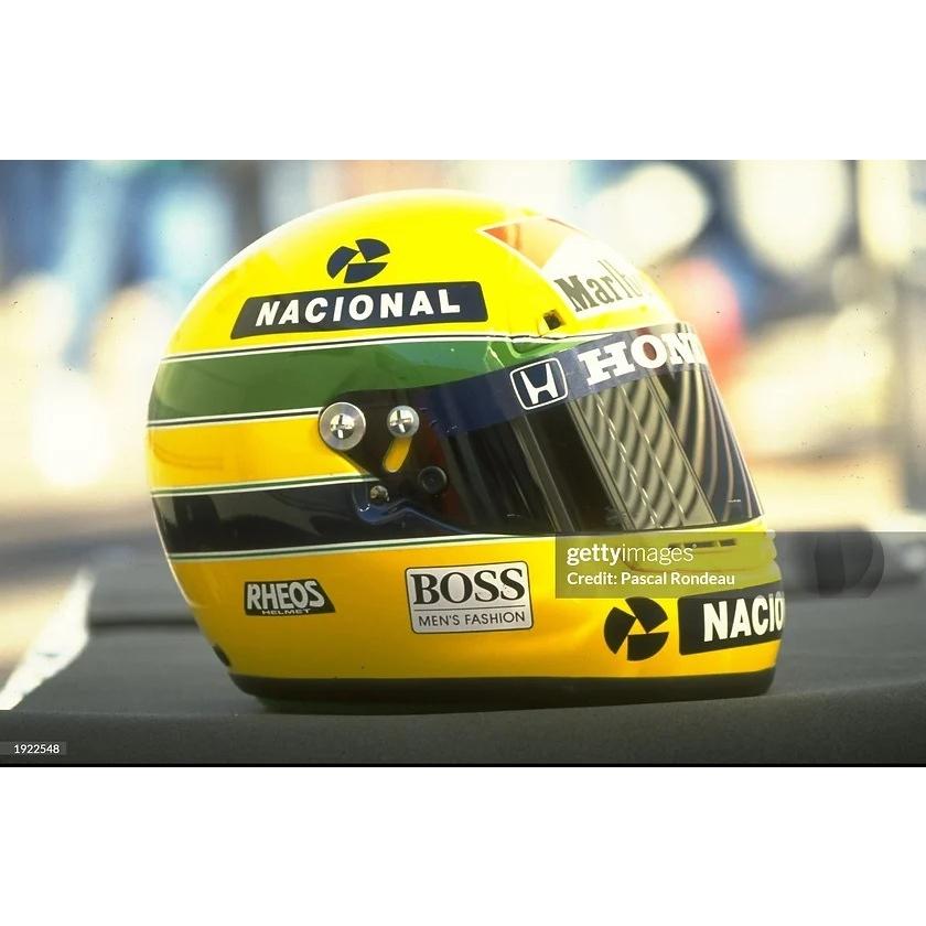 MT HELMETS モレイラ アイルトンセナトリビュート 新品未使用 MotoGP フルフェイスヘルメット BELL（ベル） 1/2スケール ヘルメット アイルトン セナ 