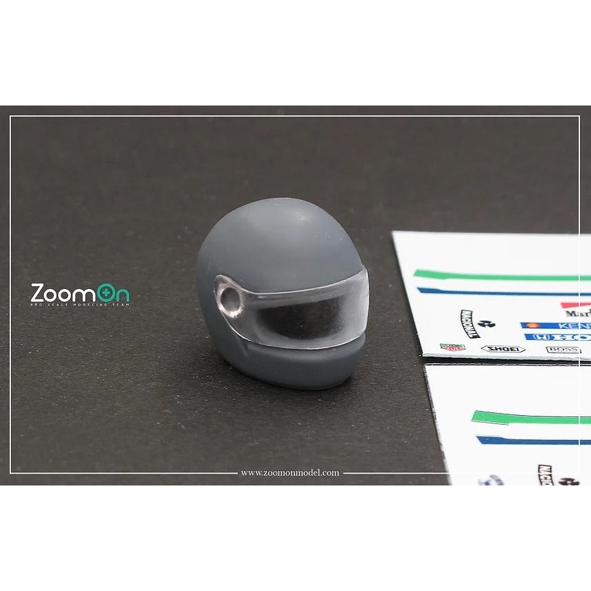 ZoomOn Z189 1/20 アイルトン・セナ ヘルメット (マルボロ デカール