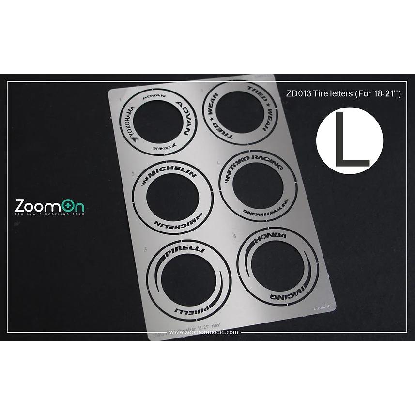 ZoomOn ZD013 1/24 タイヤレター (18-21インチ 用) : ホビーショップ