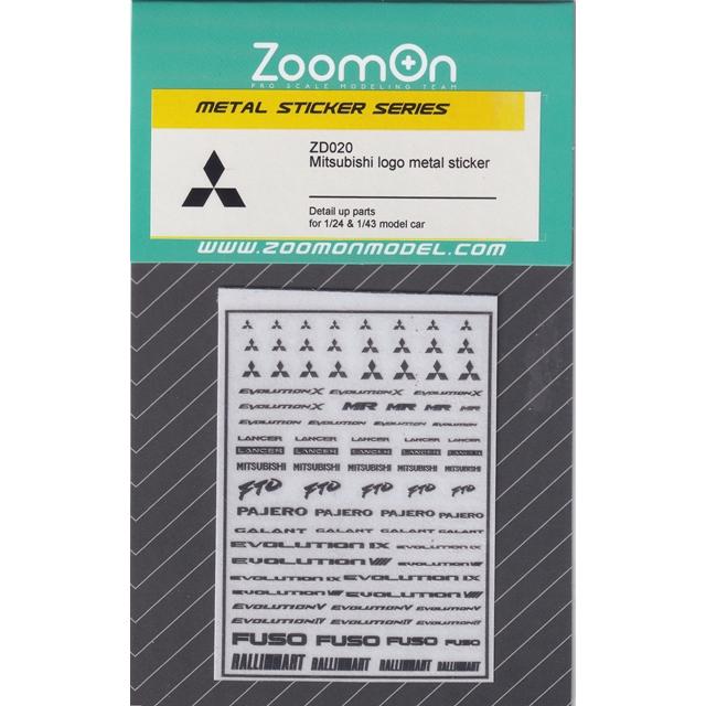 ZoomOn ZD020 1/24 - 1/43 ミツビシ ロゴ メタルステッカー : ホビー