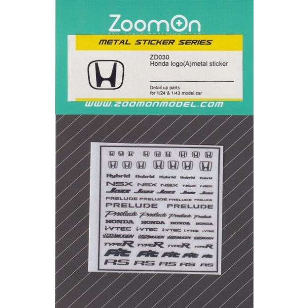 【説明欄必読】Virgo　ヴァルゴ　メタルステッカー　9枚セット ZoomOn ZD030 1/24 - 1/43 ホンダ ロゴ(A) メタルステッカー